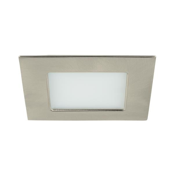 BRUMBERG LED-Einbaudownlight 12 V DC, 5 W, 60°, 2900 K, quadratisch, starr, nickel matt, BRUMBERG LED-Einbaudownlight 12 V DC, 5 W, 60°, 2900 K, quadratisch, starr, nickel matt,